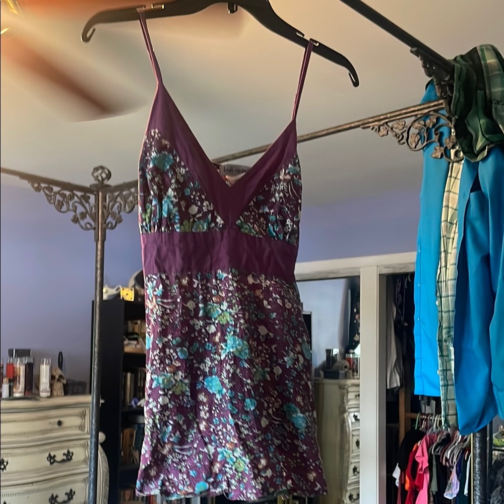 Body Central Purple Blue Embellished Fitted Camisole FINAL PRICE